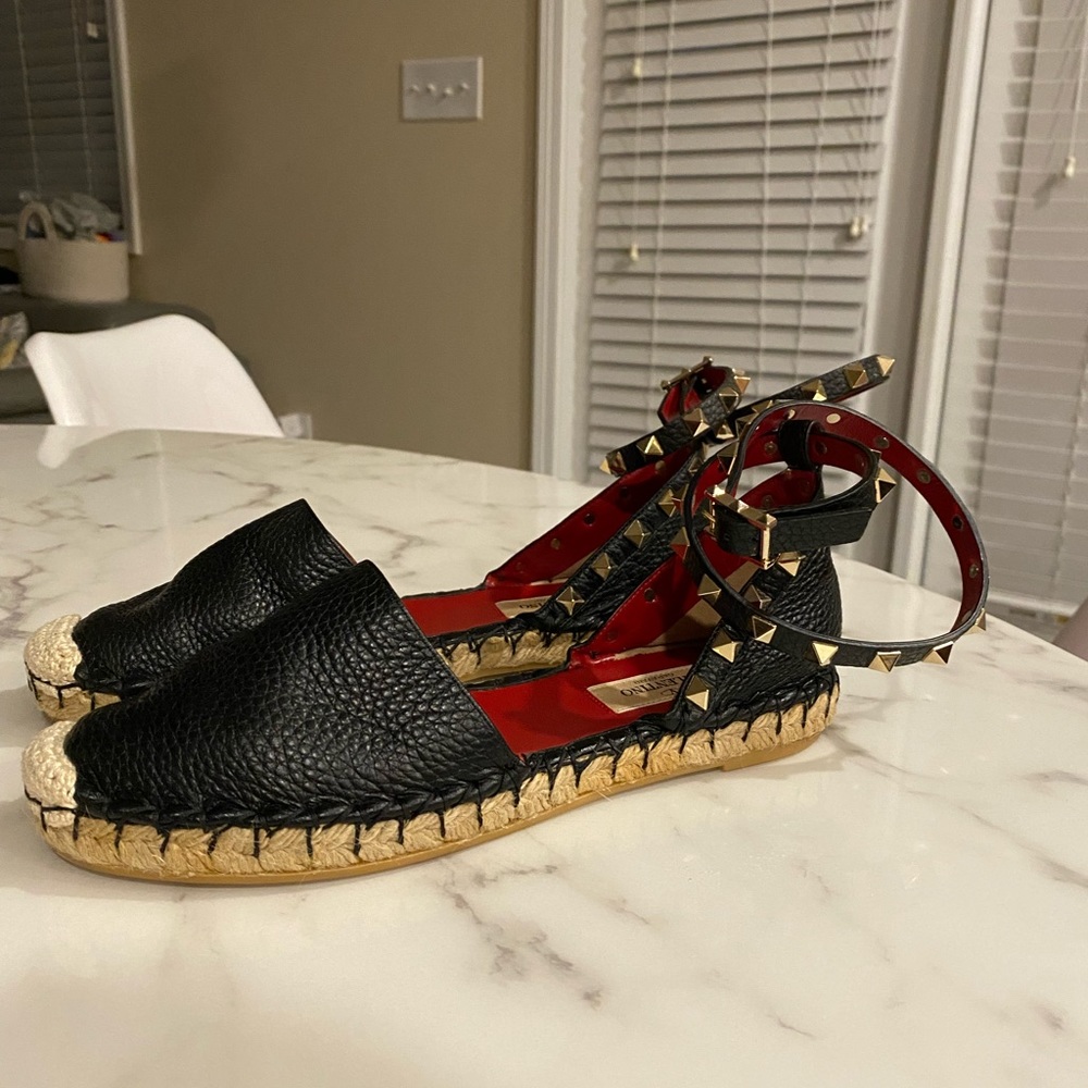 Valentino rock studs calfskin sandals